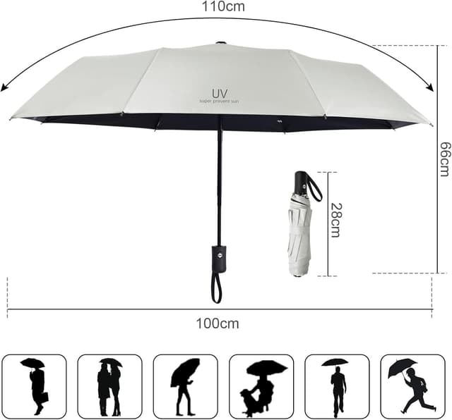 Thumbnail 1 de Vicloon Ombrello Portatile 8 nervature