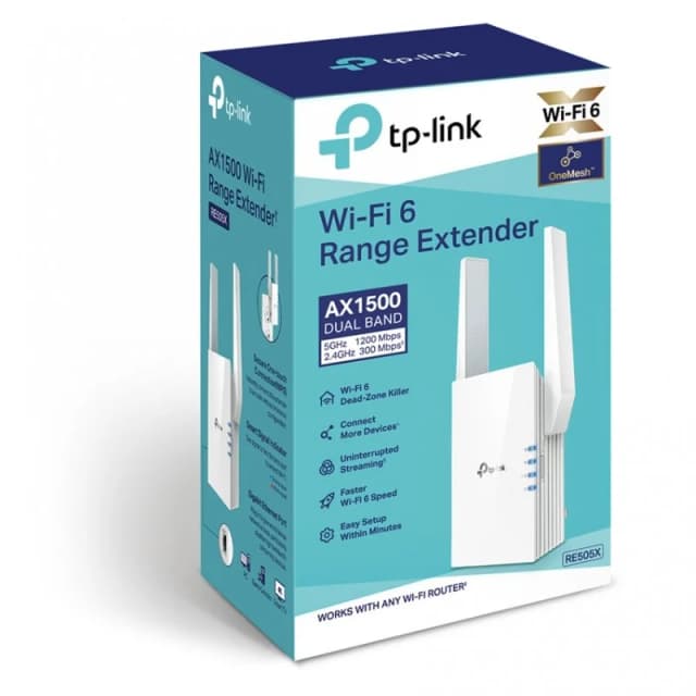 Thumbnail 1 de TP-Link RE505X Repetidor WiFi 6 AX1500 1 unidad