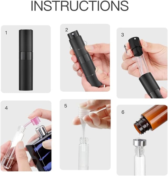 Thumbnail 5 de Toureal 8ml Aluminium Parfüm Zerstäuber