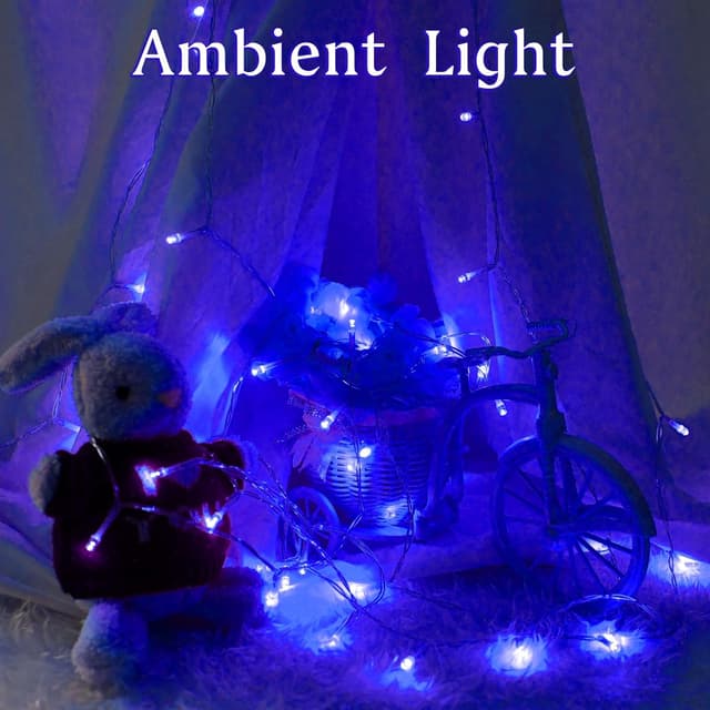 Detalle 1 de Dalugo blue fairy lights, 30 LED 3m