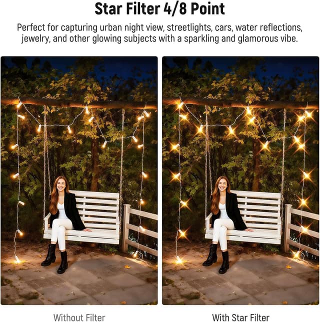 Detalle de NEEWER 58mm star filter for night shots