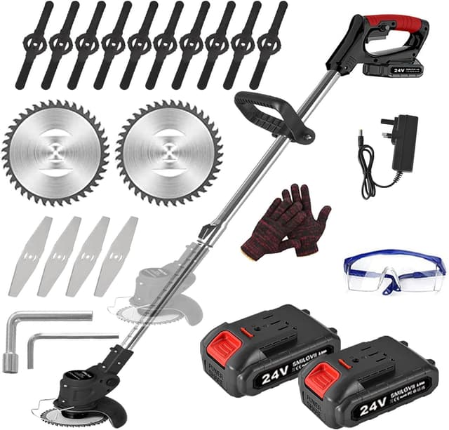 Imagen de SMILOVII 21V Cordless Strimmer with Telescopic Handle en OfertitasTOP