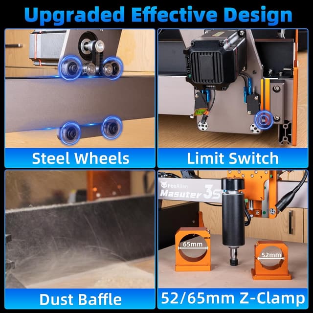 Thumbnail 5 de FoxAlien Masuter 3S CNC Router Machine 400W spindle