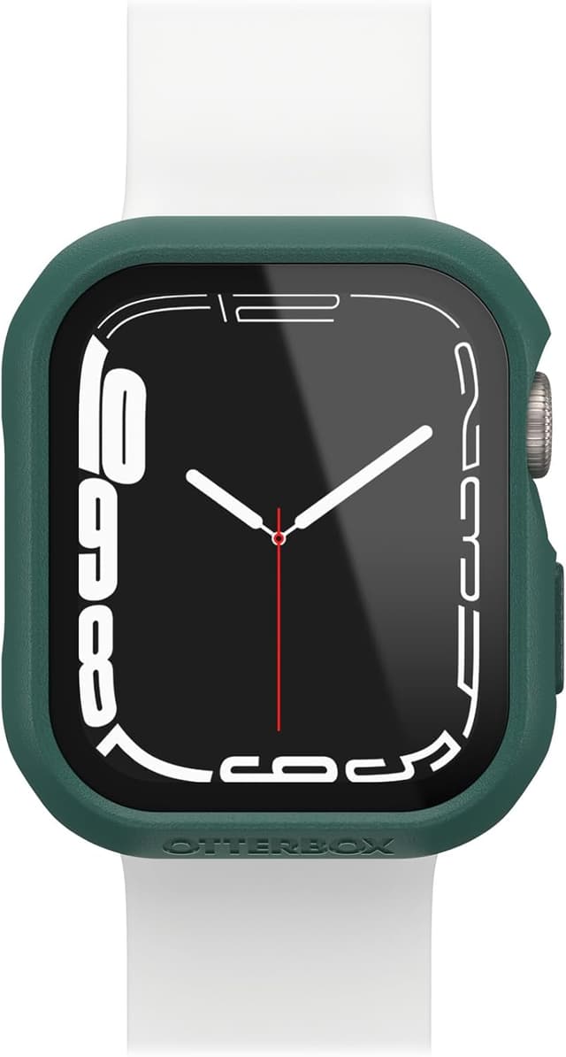 Detalle de Bumper OtterBox Eclipse con vetro temperato integrato per Apple Watch Series 9/8/7 41mm – Verde chiaro