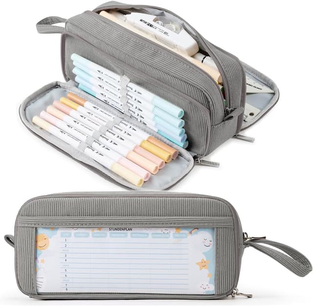 Detalle de KALIDI Federmäppchen mit 3 Fächern