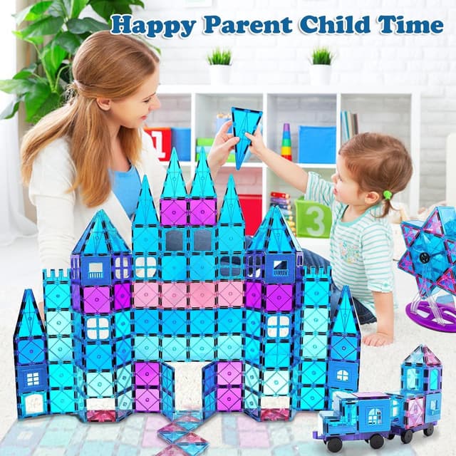 Detalle 2 de Magnetic Tiles 102pcs STEM castle set