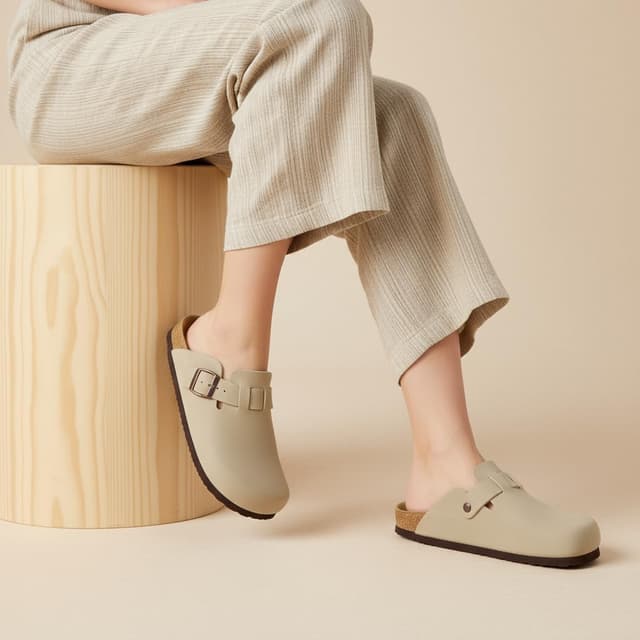 Thumbnail 4 de CUSHIONAIRE Hana Vegan Suede Clogs with Arch Support đ