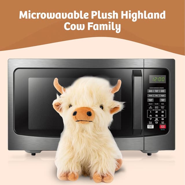 Thumbnail 6 de Marysun Microwavable Highland Cow Plush