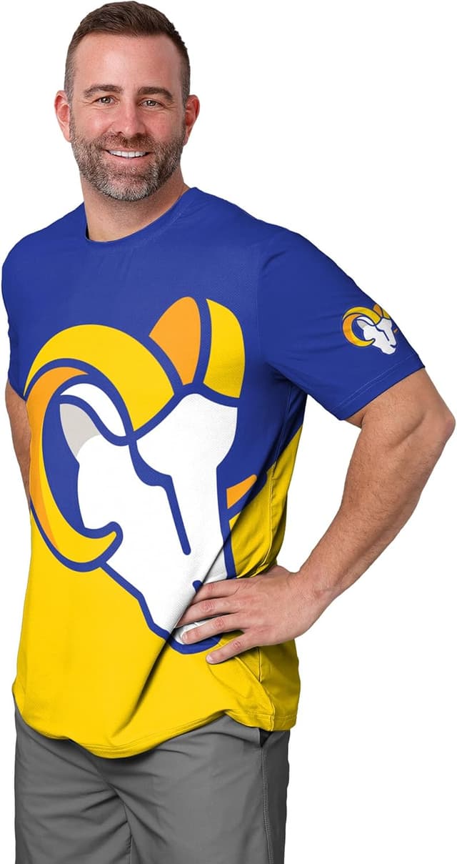 Thumbnail 6 de FOCO Men’s NFL Team Logo Cropped Rash Guard Swim Shirt (Officially Licensed)