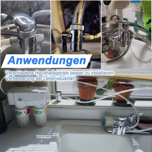 Detalle 2 de PAROAD Wasserhahn-Adapter 1/4 Zoll