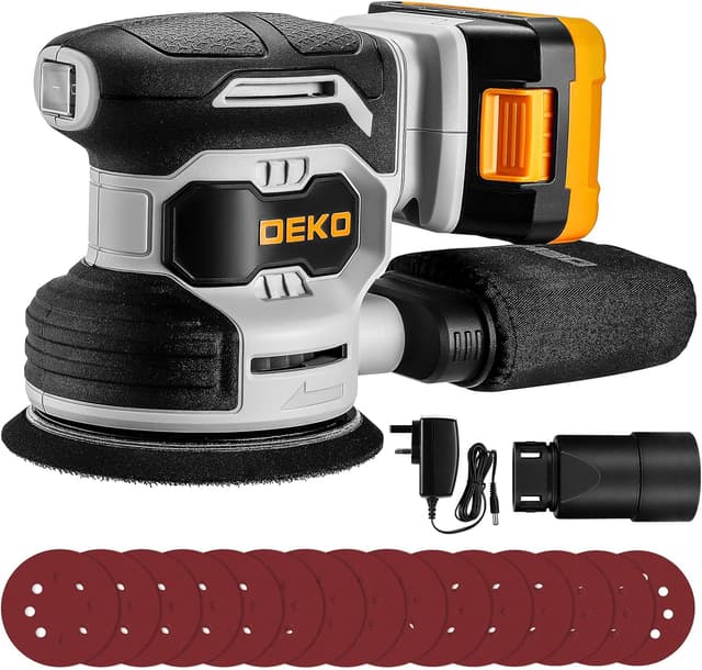 Detalle de DEKOPRO 20V Cordless Random Orbital Sander