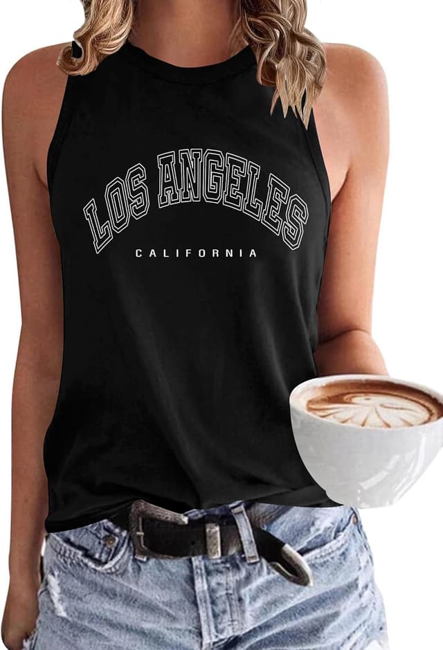 Thumbnail 6 de WNEEDU Damen Tank Top Ärmellos Rundhals