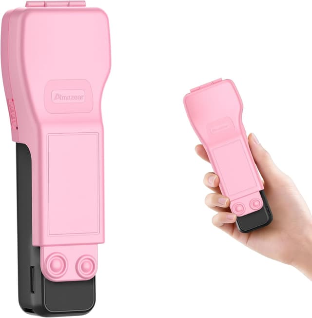Detalle de Coque de protection d’écran AMAZEAR pour DJI Osmo Pocket 3 (capuchon d’objectif) – rigide avec doublure douce, rose