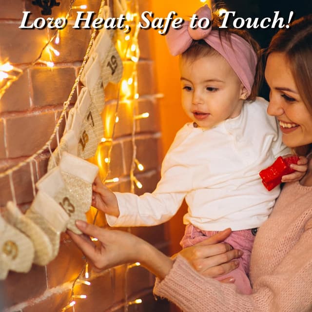 Detalle 2 de cshare Battery Fairy Lights, 5m 50 Warm White LED with Timer (IP65)