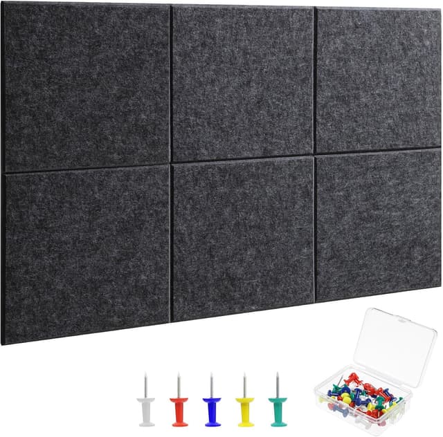 Detalle de Large cork board 36 x 24 felt tiles