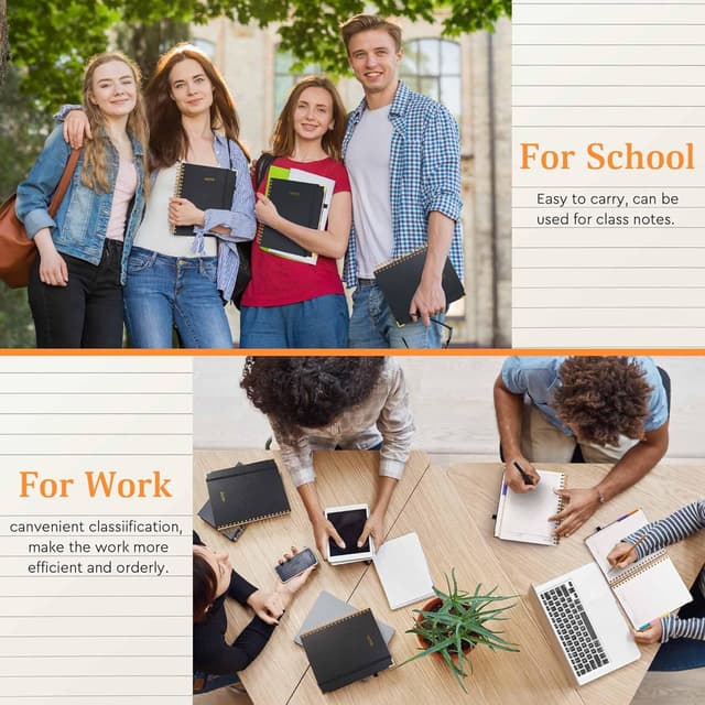 Thumbnail 6 de FREBLASO 5-Subject notebook 8x10 B5