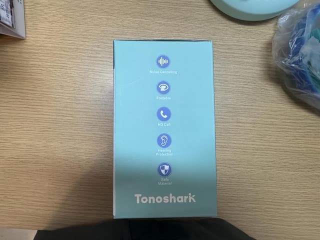 Detalle de Tonoshark Kinder Bluetooth Over-Ear Kopfhörer mit Noise Cancelling – 60h Spielzeit, Mikrofon & Tragetasche (Dunkelblau)