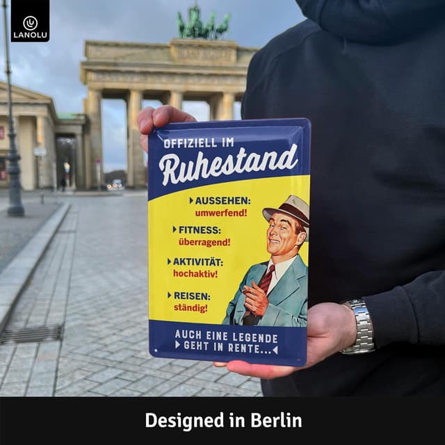 Thumbnail 4 de LANOLU Retro Blechschild 20x30cm