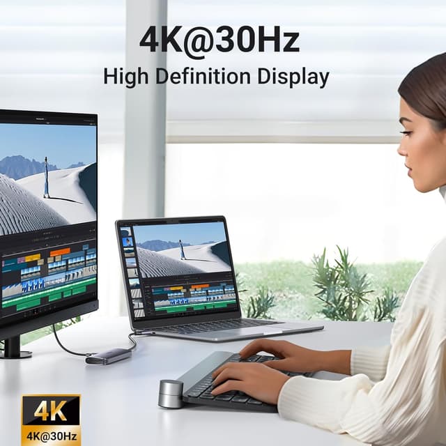 Detalle de UGREEN RevoDok USB C Hub 6-in-1