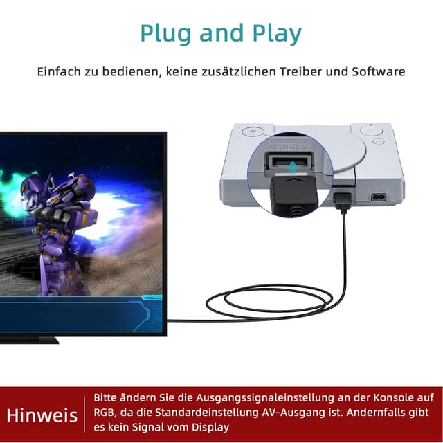 Detalle 1 de Gam3gear SCART-Kabel 180 cm