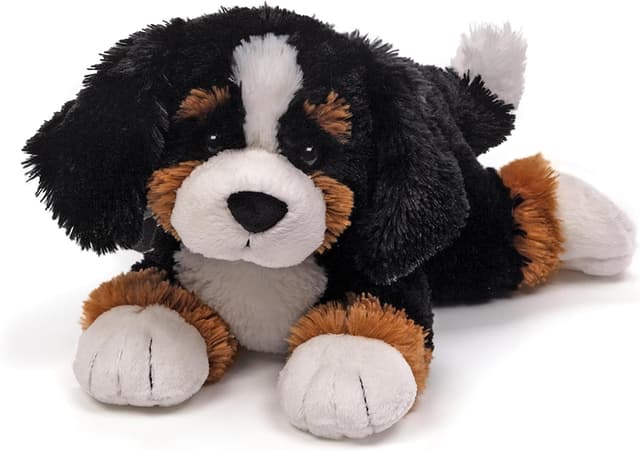 Detalle de GUND Randle Bernese Mountain Dog 13” Premium Stuffed Animal Plush (Black/Brown) — Ages 1+