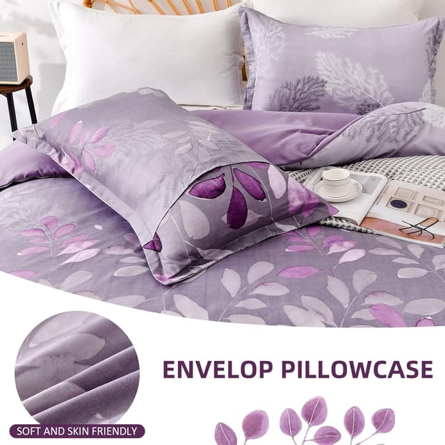Thumbnail 5 de DJY Purple Duvet Cover Double 200x200cm