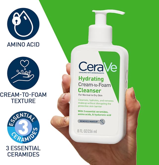 Thumbnail 3 de CeraVe Cream-to-Foam Cleanser, 236ml