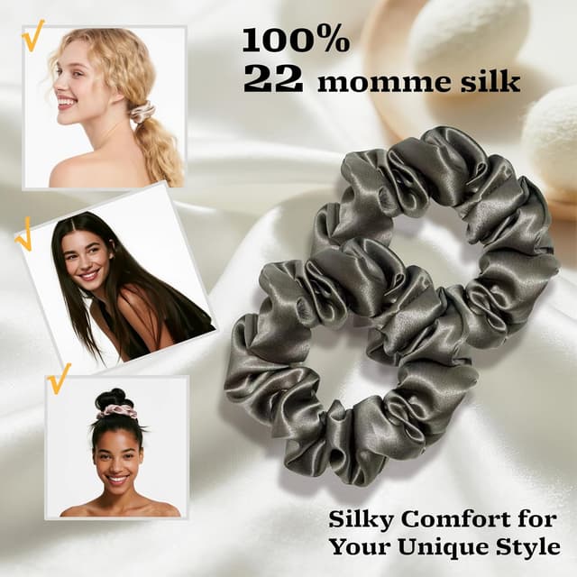 Thumbnail 1 de townssilk Lot de 2 chouchous 22 momme en soie