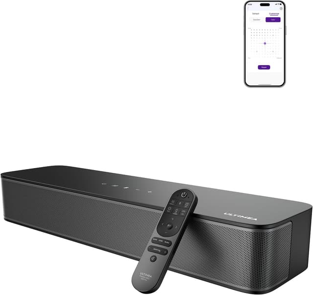 Detalle de ULTIMEA Poseidon M20 Pro Soundbar 2.1 con subwoofer integrato, Bluetooth 5.4 e controllo via app