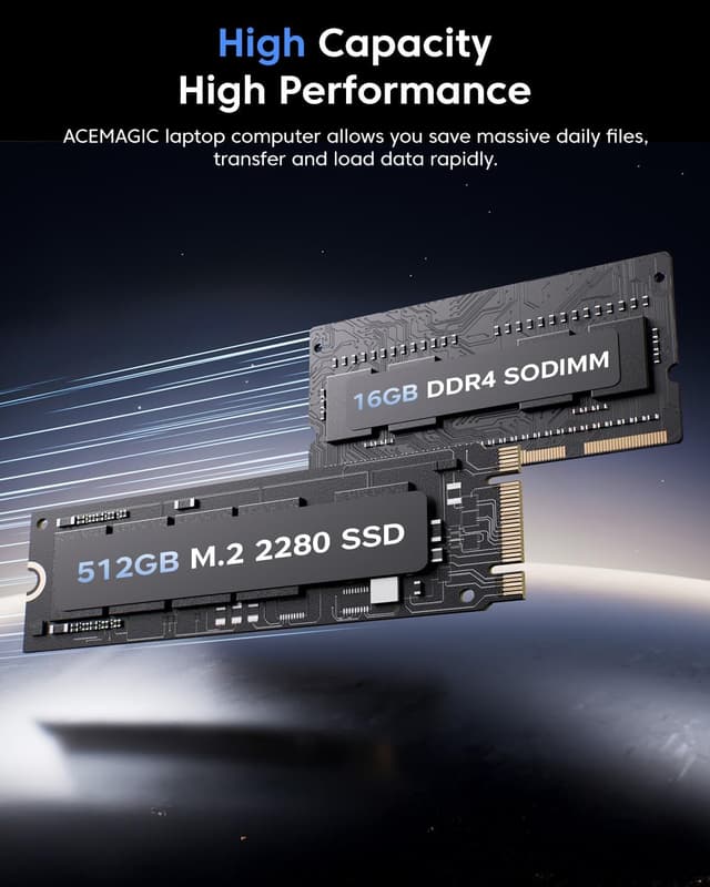 Detalle de Tivique 17.3-inch laptop with Ryzen 4300U