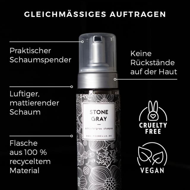 Thumbnail 4 de Piubella STONE GRAY Graustich Schaumshampoo 200 ml