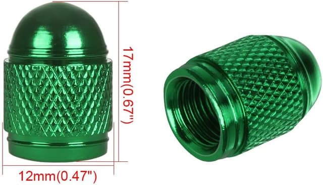 Detalle 2 de SENZEAL Valve Caps Bullet Style 5Pcs