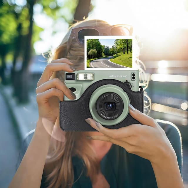 Detalle de FINTIE Tasche für Fujifilm instax Wide 400 – Schutz-Hülle mit abnehmbarem Schulterriemen