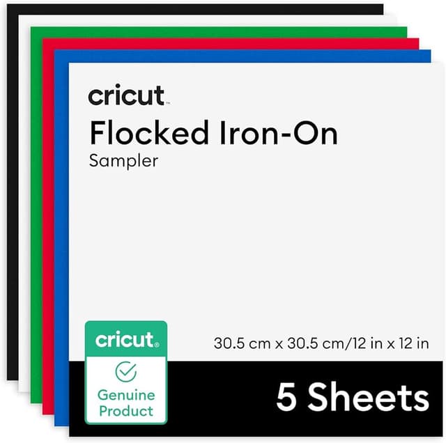 Imagen de Cricut Vinilo termoadhesivo flocado 30,5x30,5 cm 🎨 en OfertitasTOP