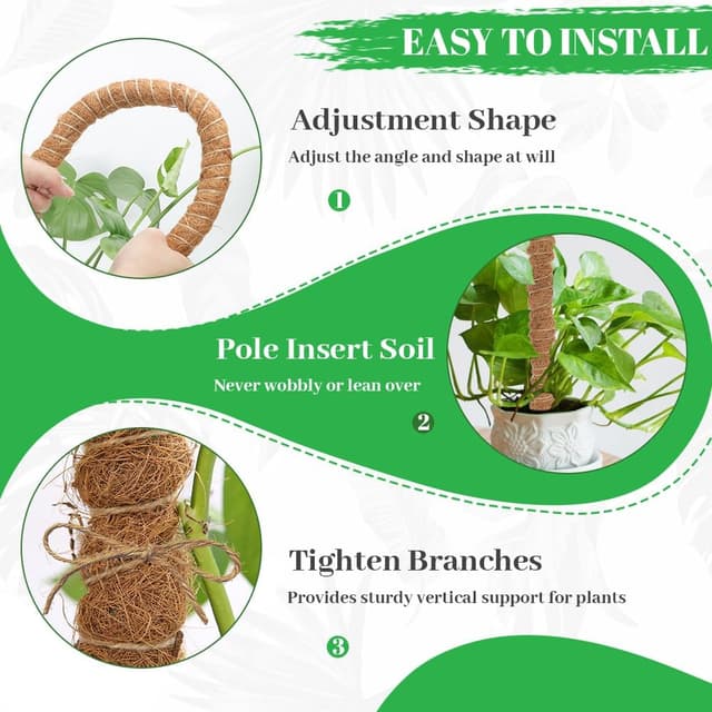 Thumbnail 4 de Aileem Moss Poles 122 cm plant support for climbers