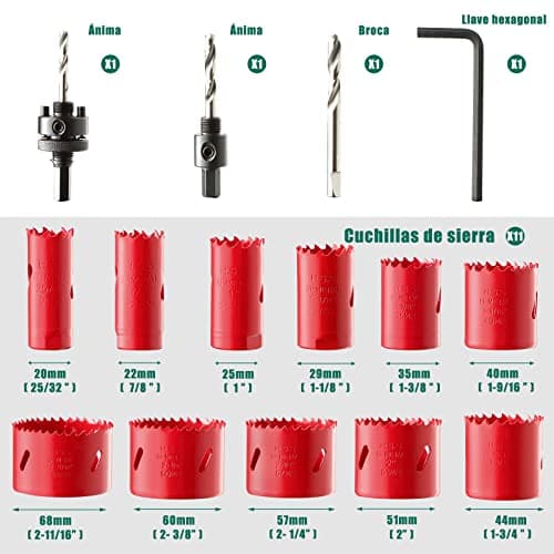 Thumbnail 1 de HYCHIKA Set de 17 Piezas de Sierras Bimetálicas