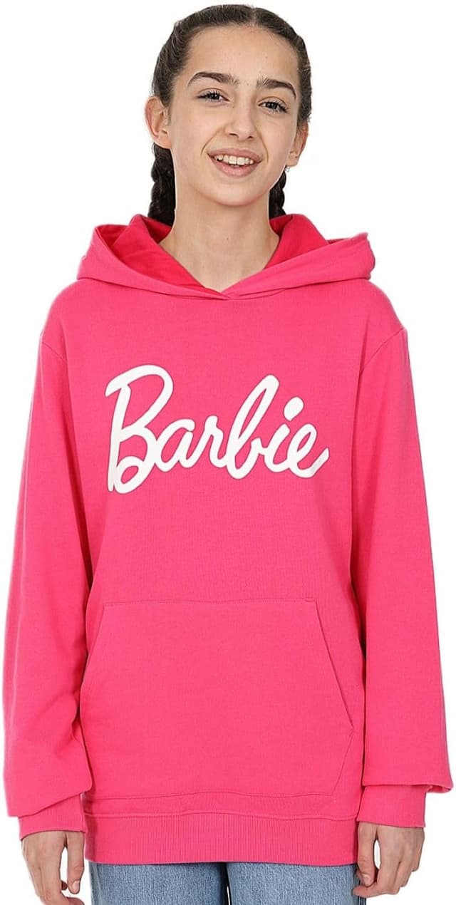 Detalle de Barbie Girls Pink Hoodie Cotton Kids
