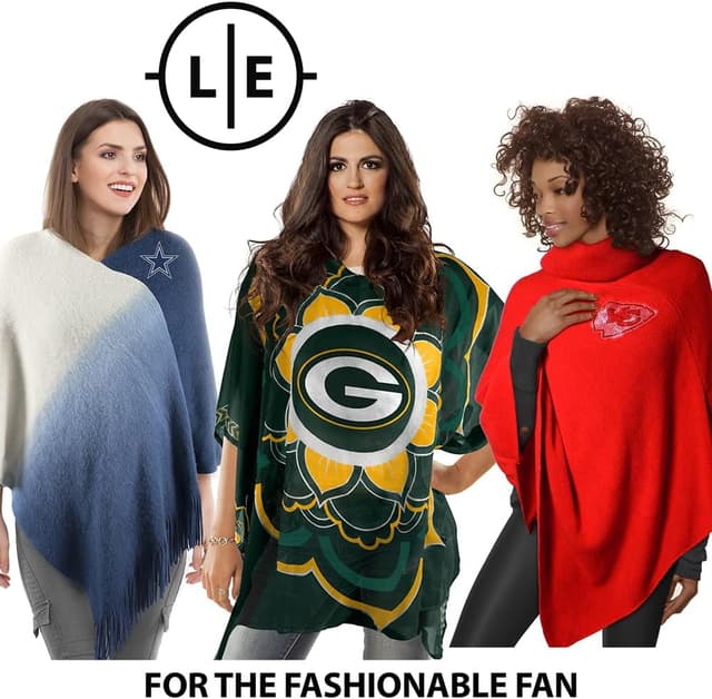 Detalle de Littlearth NFL Caftan Flower Design – Officially Licensed Teams, Free Size