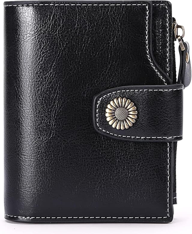 Thumbnail 6 de SENDEFN Damen-Portemonnaie aus Echtleder (Bifold) mit RFID-Blockierung und Platz für 16 Karten