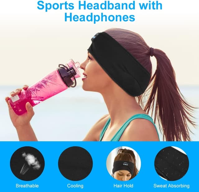 Detalle 2 de Flintronic Schlafkopfhörer Bluetooth