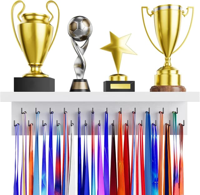 Detalle de Medal holder trophy rack 25 hooks, 40.5cm