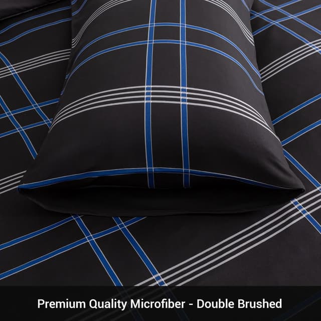 Thumbnail 6 de Pamposh Single Duvet Cover Set in brushed microfiber with zipper closure (2-piece)