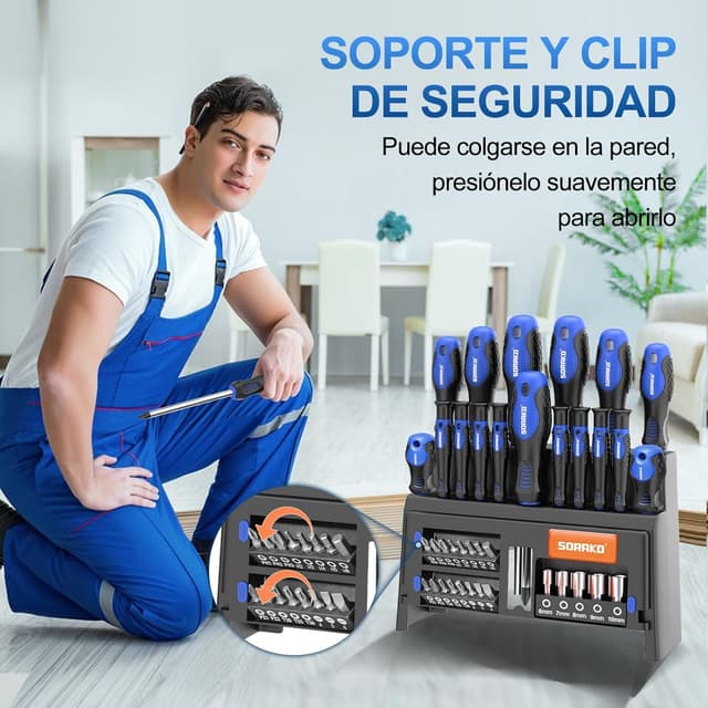 Thumbnail 3 de SORAKO Juego destornilladores 40 piezas magnéticas
