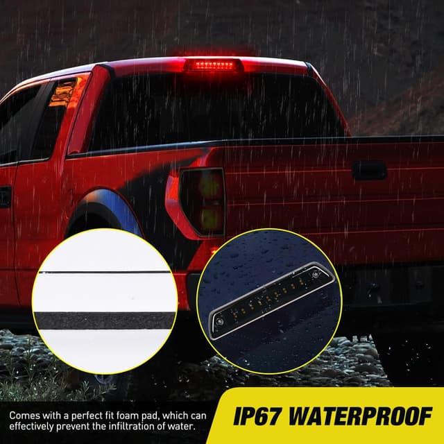 Detalle 2 de Nilight High Mount 3rd Brake Light for 2009-2014 Ford F-150 (LED Cargo/Brake) with Seal Foam Gasket