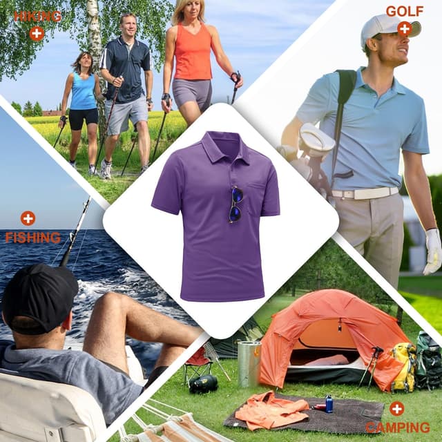 Thumbnail 6 de donhobo breathable polo shirt for golf