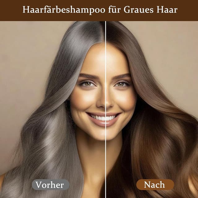 Detalle 1 de Brown Hair Dye Shampoo 3in1 500 ml