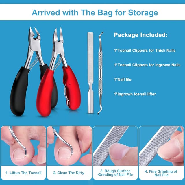 Thumbnail 5 de Orelex Nagel Clippers Dicke Toe Nagelclipper 4 Stk