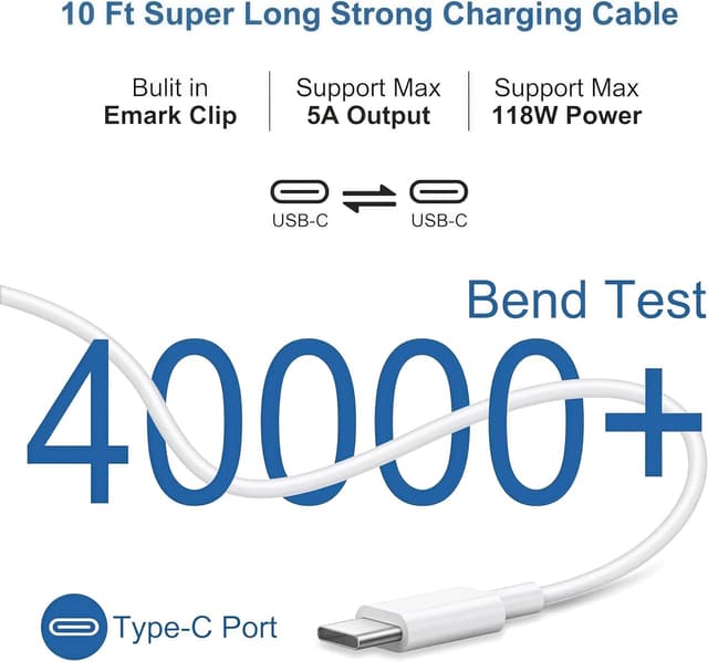 Thumbnail 5 de bokilino 96W USB C Charger 6.6ft cable