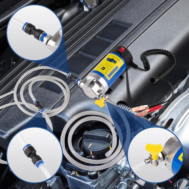 Thumbnail 6 de Oil Extractor Pump 12V 100W Ultra-Quiet Fluid Transfer Pump (3 Hoses + Adapters) for Engine Oil & More