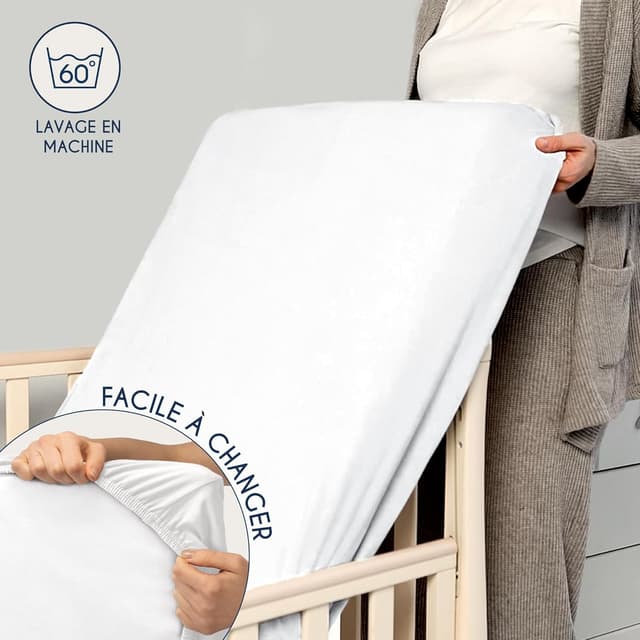 Thumbnail 5 de Dreamzie Lots de 2 draps-housse enfant 40x90